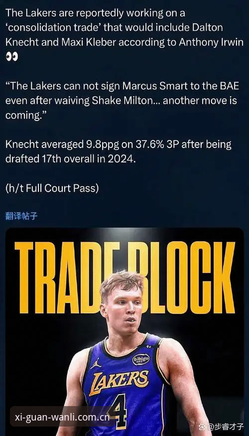 湖人这波操作，懂行的看的不是热闹，是门道。